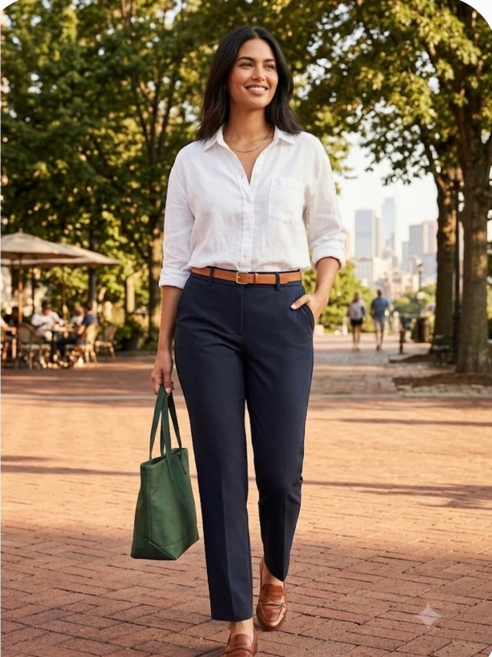 NWOT Old Navy High-Rise Pixie Straight Pant - Navy Blue, Size 12 Tall